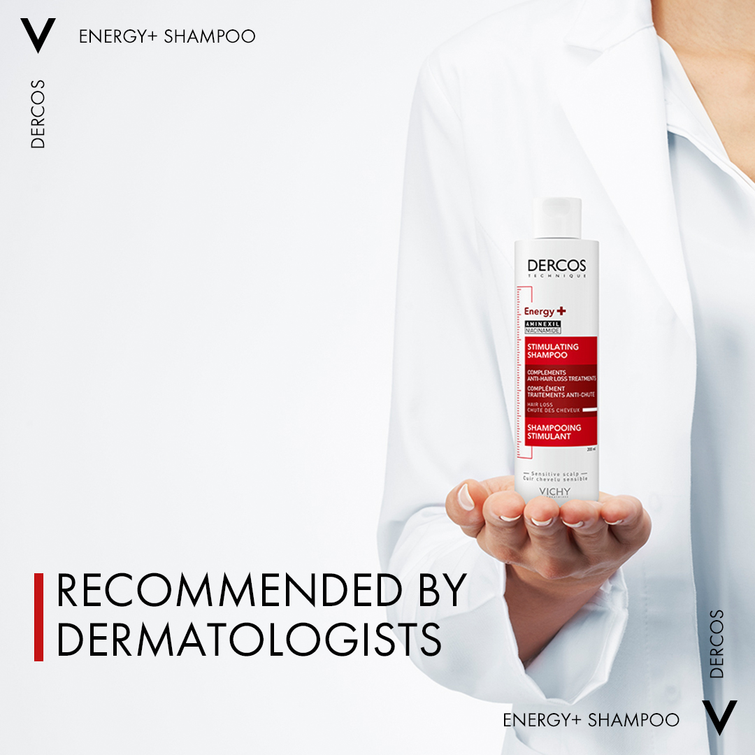 Vichy Dercos Energy + Stimulating and Anti Hair Loss Shampoo with Aminexil 200ml - Image 4