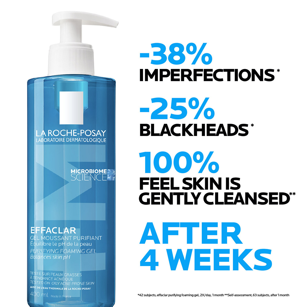 La Roche-Posay Effaclar Acne Foaming Cleansing Gel for Oily and Acne Prone Skin 400ml - Image 2