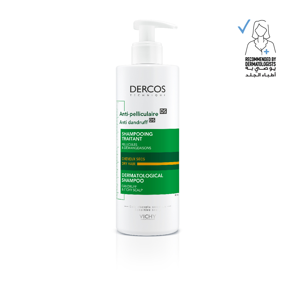 Vichy Dercos Anti Dandruff Shampoo for Dry hair 400ml