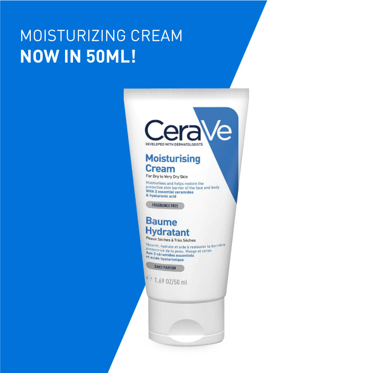 Cerave Moisturizing Cream for Dry Skin with Hyaluronic Acid 50ml - Image 3