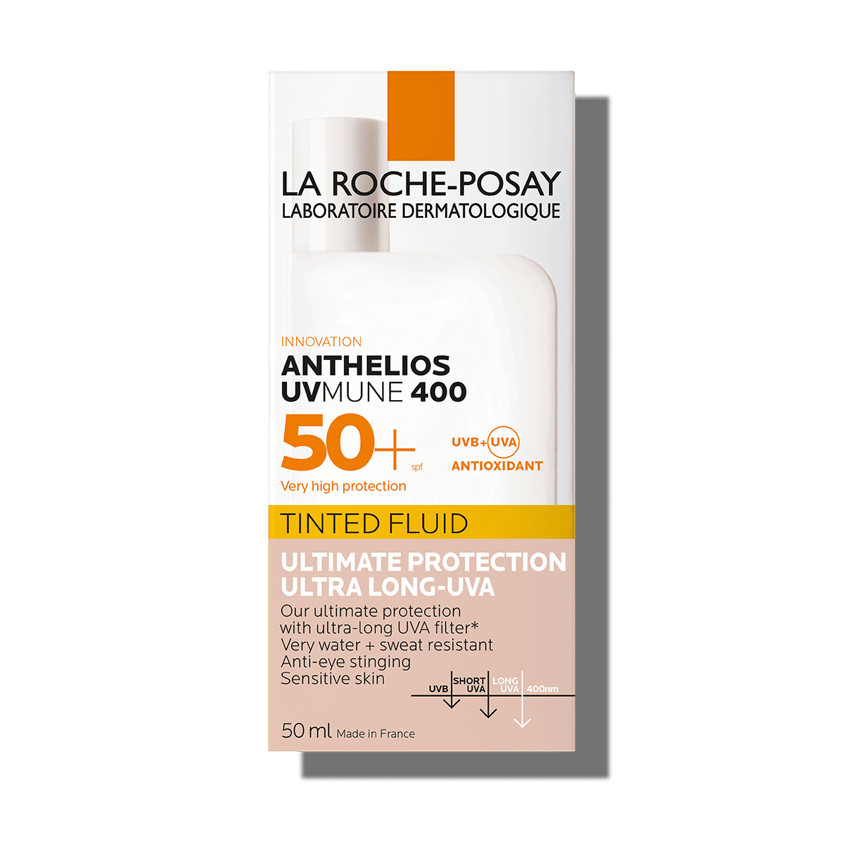 La Roche-Posay Anthelios UVMune 400 Invisible Tinted Sunscreen SPF50+ 50ml - Image 3