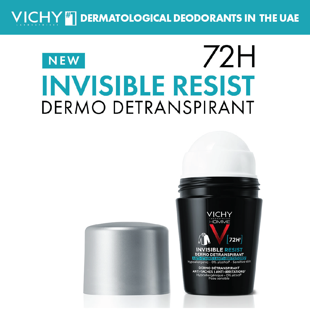 Vichy 72 Hours Invisible Resist Deodorant for Men 50ml - Image 2