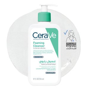 CeraVe Foaming Cleanser for Normal to Oily Skin with Hyaluronic Acid 236ml