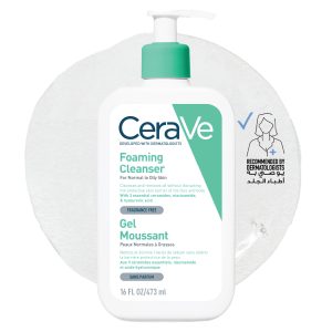 CeraVe Foaming Cleanser for Normal to Oily Skin with Hyaluronic Acid 473ml